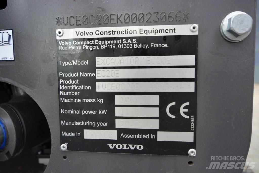Volvo EC 20 E Mini bagri <7t