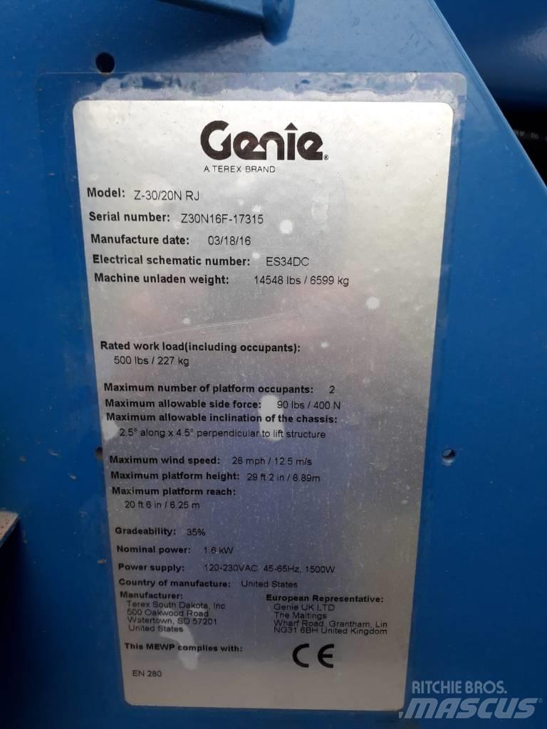 Genie Z 30/20 N RJ Zglobne dvižne ploščadi