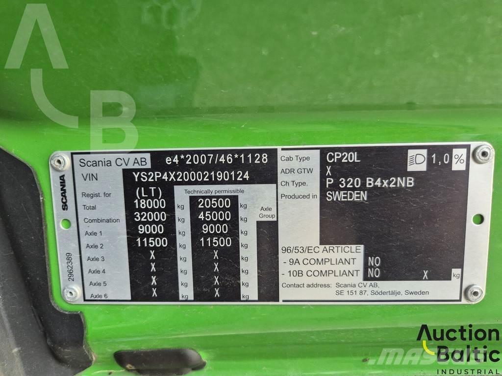 Scania P 320 Tovornjaki s kesonom/platojem
