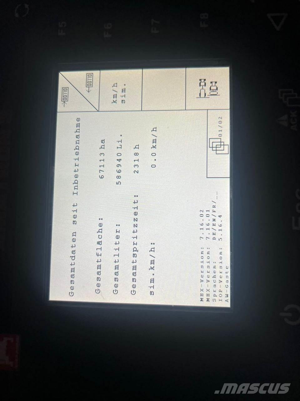 Amazone UX 4200 Vlečne škropilnice