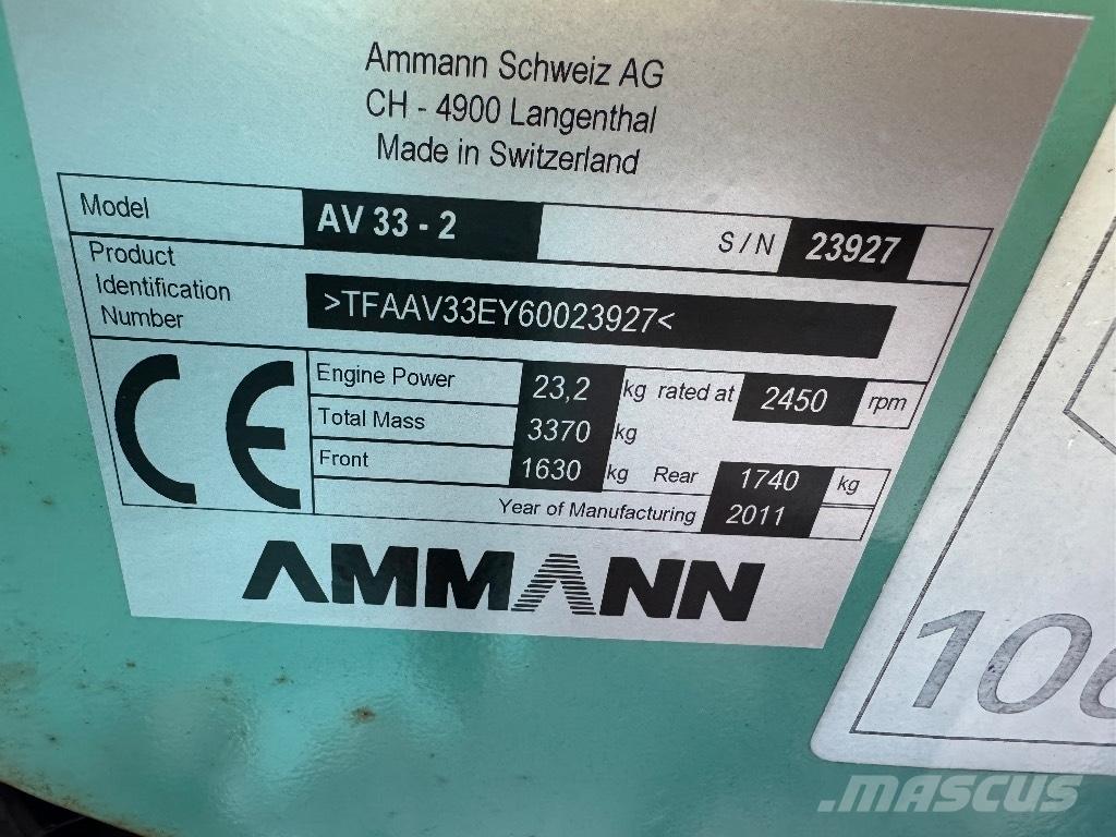 Ammann AV 33-2 Dvojni valjarji