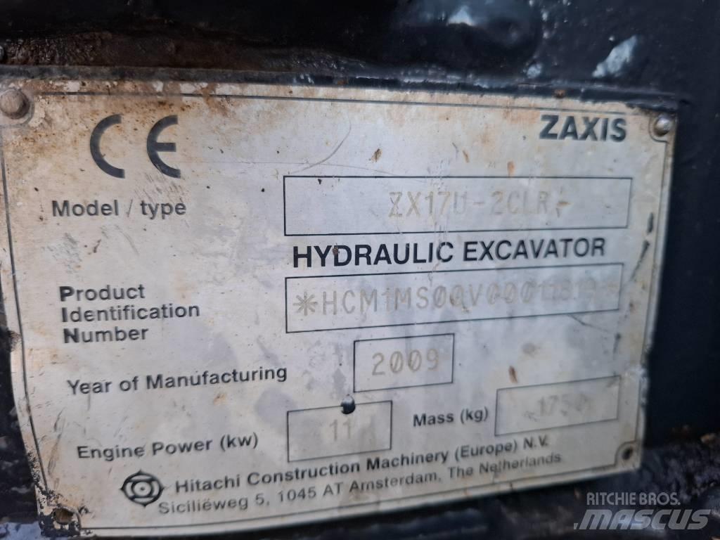 Hitachi ZX17U-2CLR Mini bagri <7t