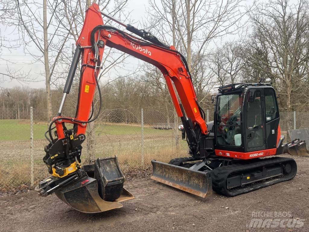 Kubota KX 080-4 Midi bagri 7t – 12t