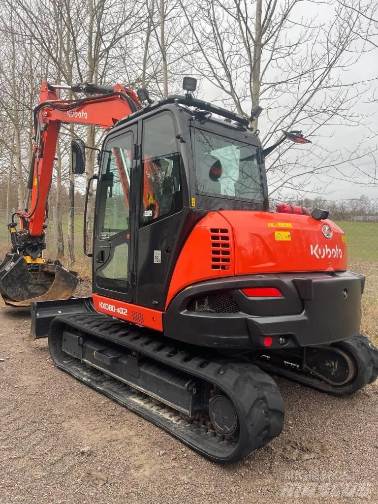 Kubota KX 080-4 Midi bagri 7t – 12t