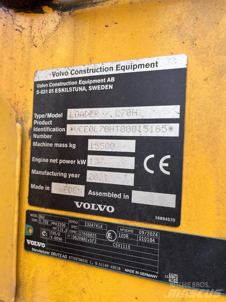 Volvo L 70 H Kolesni nakladalci