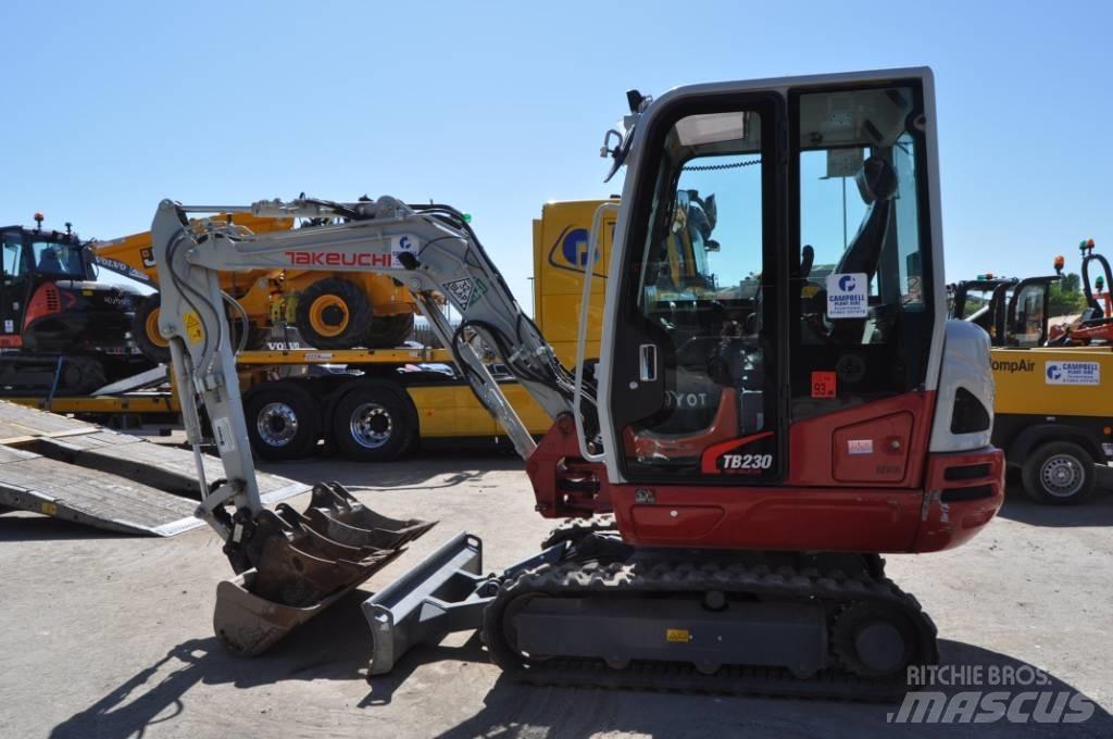 Takeuchi TB 230 Mini bagri <7t