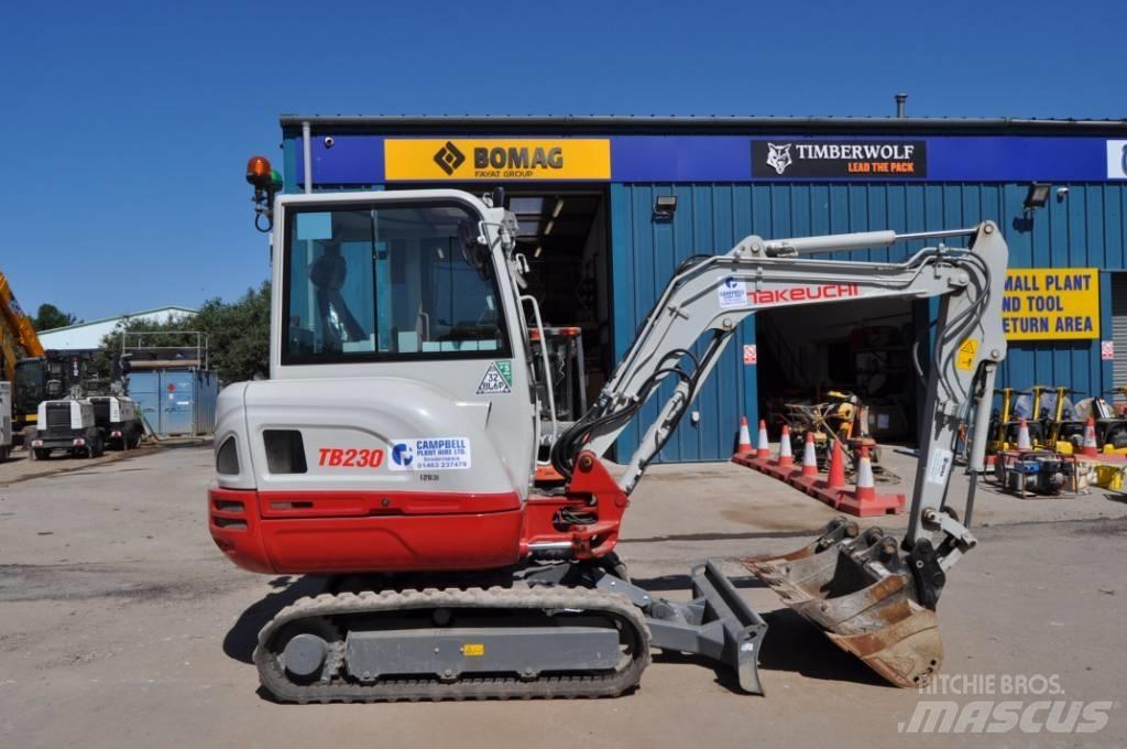 Takeuchi TB 230 Mini bagri <7t
