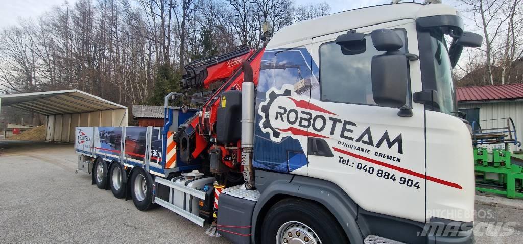 Scania G 490 Tovornjaki z žerjavom