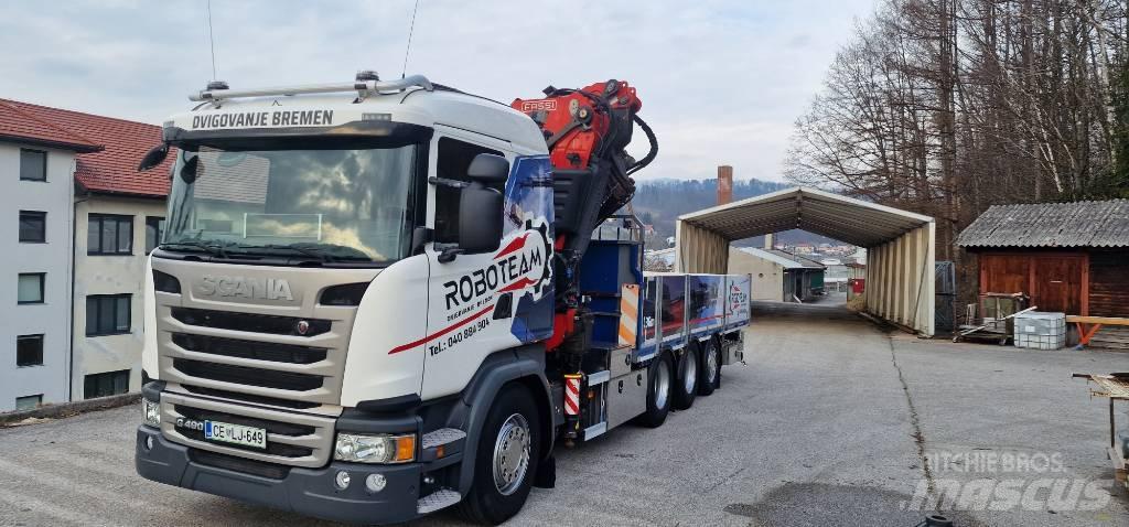 Scania G 490 Tovornjaki z žerjavom