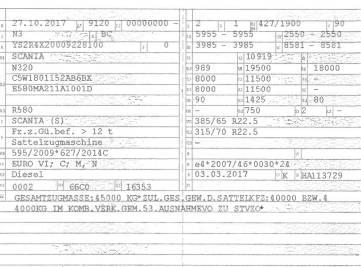 Scania R 580 Vlačilci