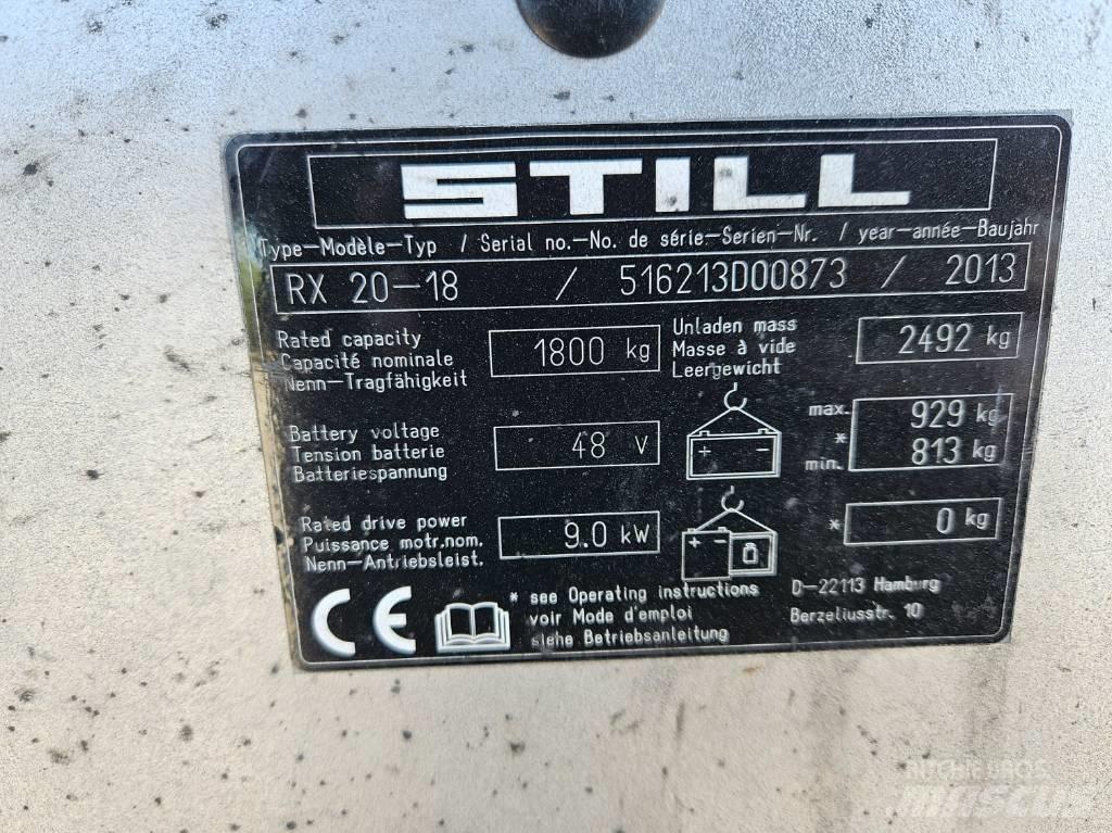 Still RX 20-18 Električni viličarji