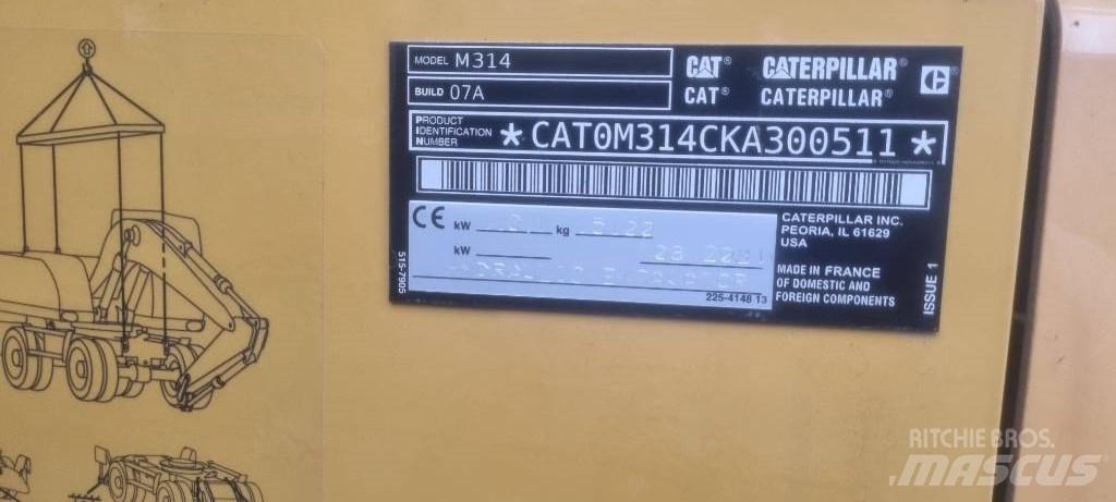CAT M314 F Bagri na kolesih