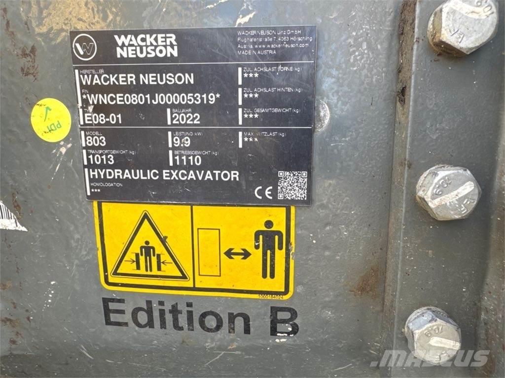 Wacker Neuson 803 Bagri goseničarji