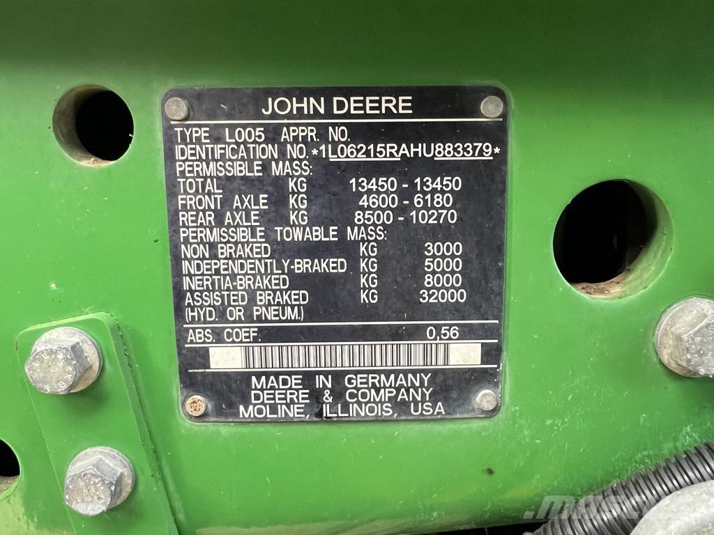 John Deere 6215R Traktorji