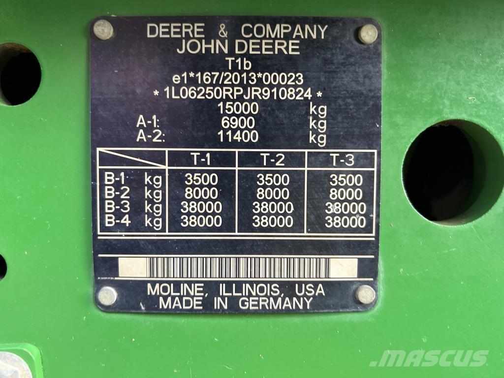 John Deere 6250R Traktorji