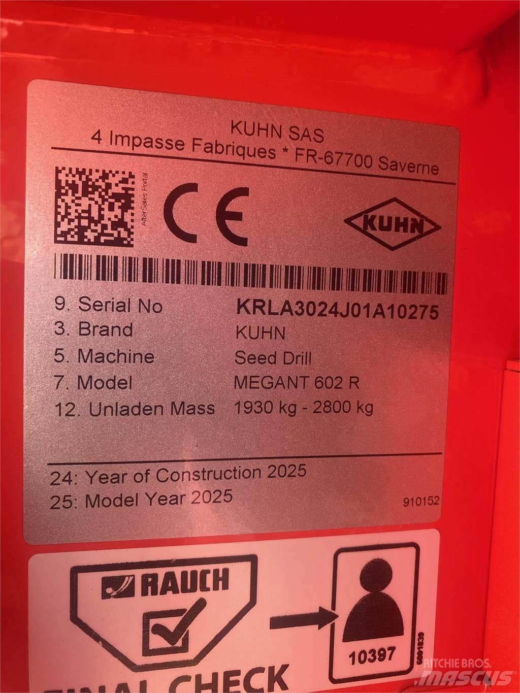 Kuhn MEGANT 602R Sejalnice