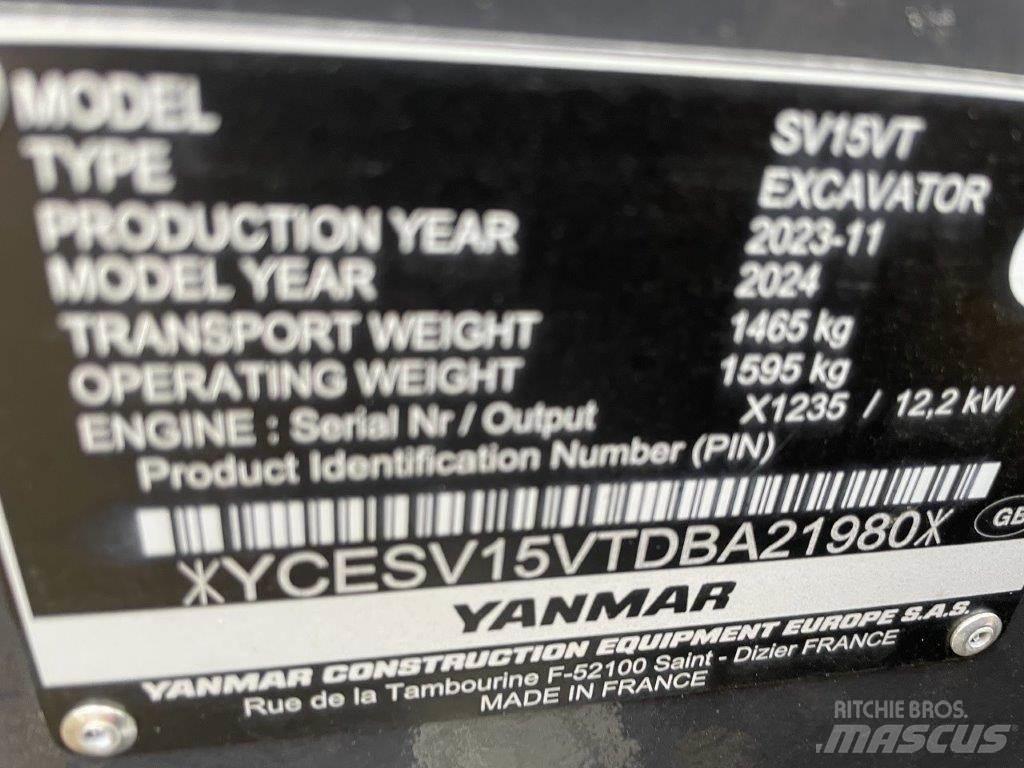 Yanmar SV15VT Midi bagri 7t – 12t