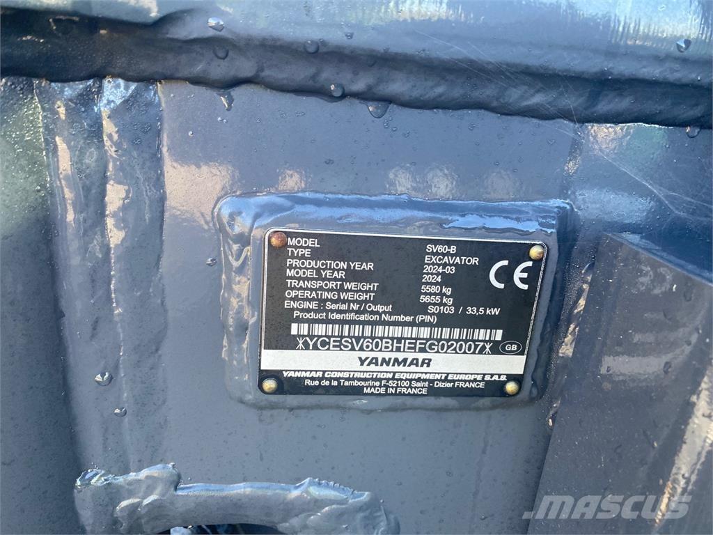 Yanmar SV60-B Midi bagri 7t – 12t
