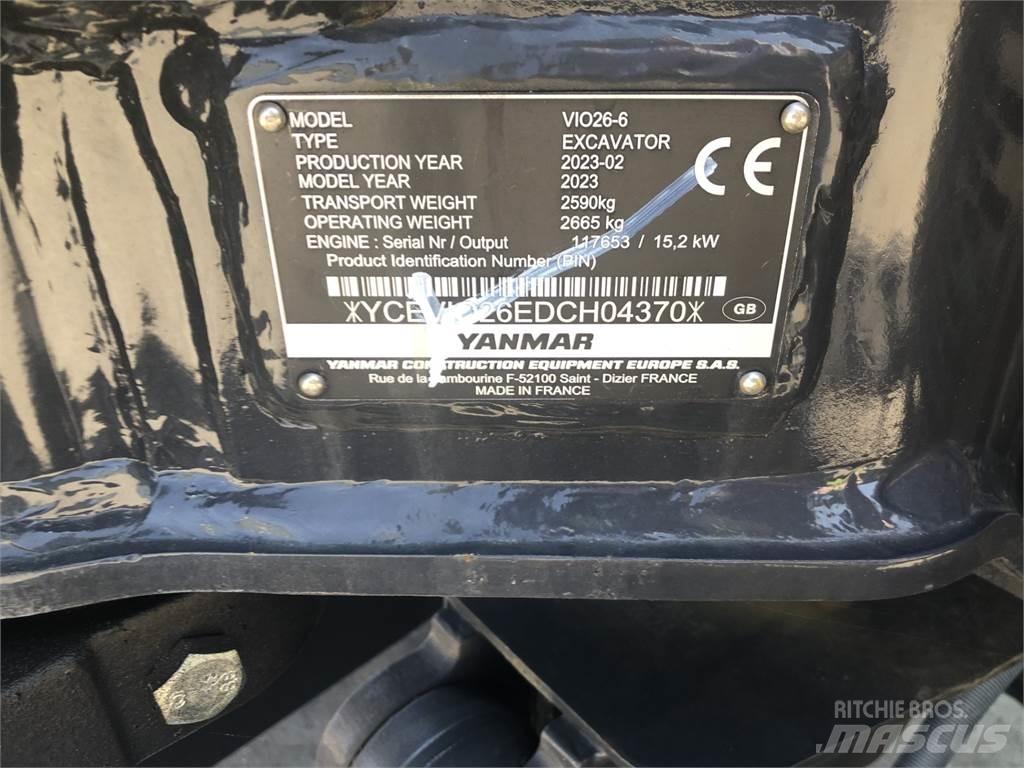 Yanmar VIO26-6 Midi bagri 7t – 12t