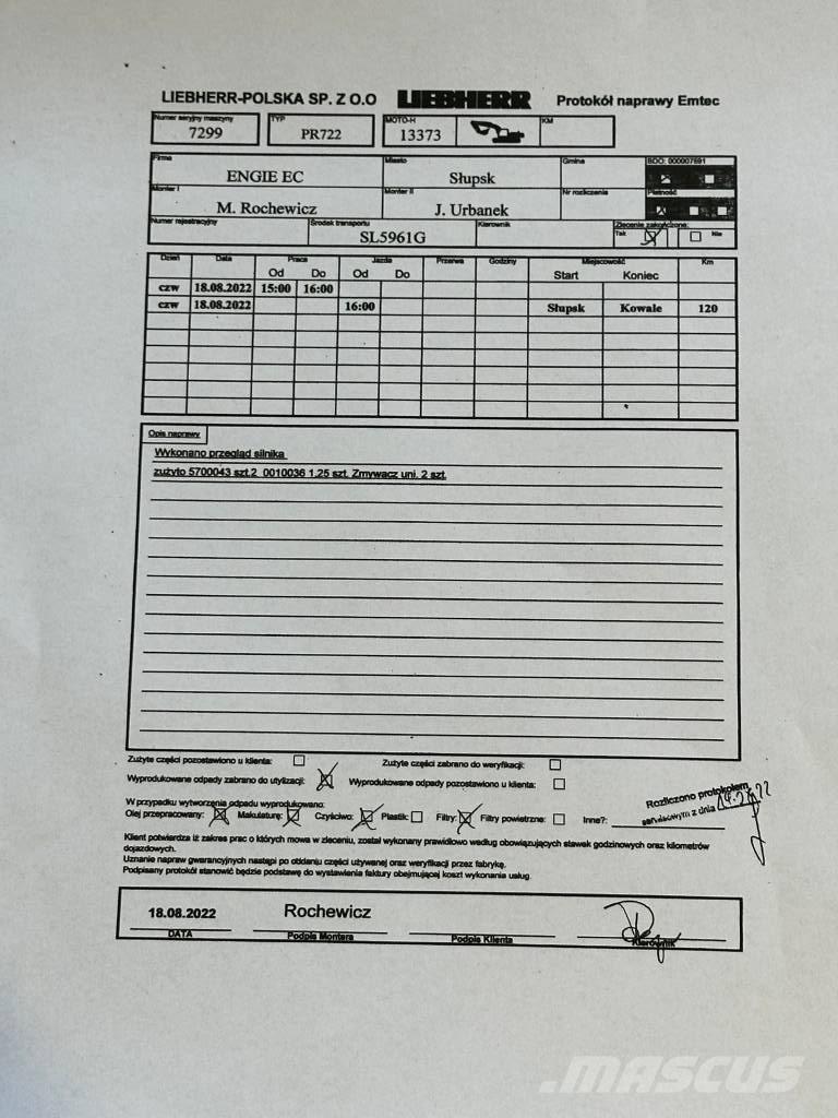 Liebherr PR 722 B M Buldožerji goseničarji