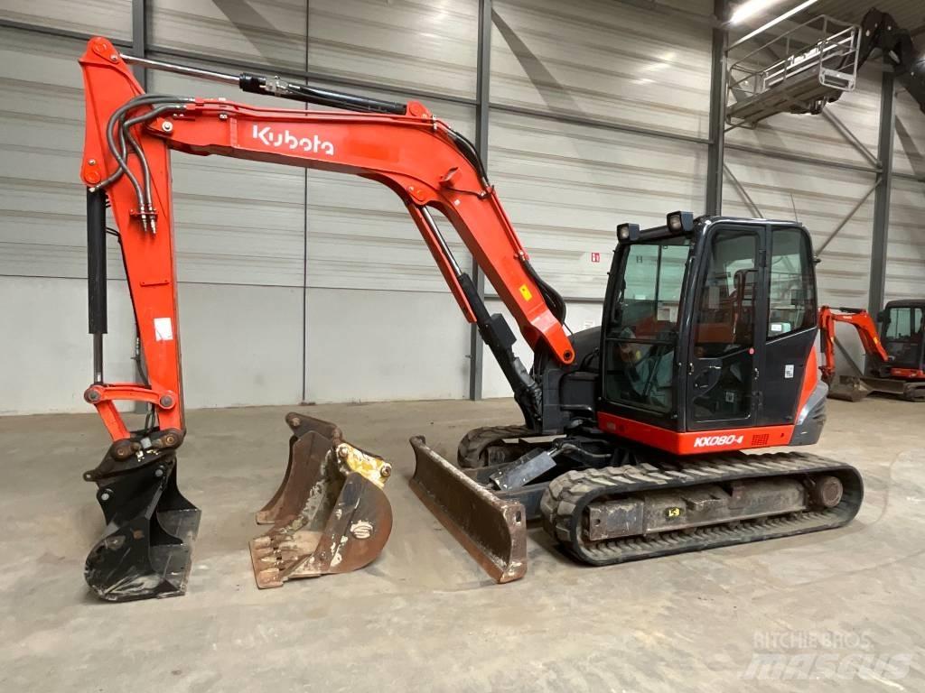 Kubota KX 080-4 Midi bagri 7t – 12t