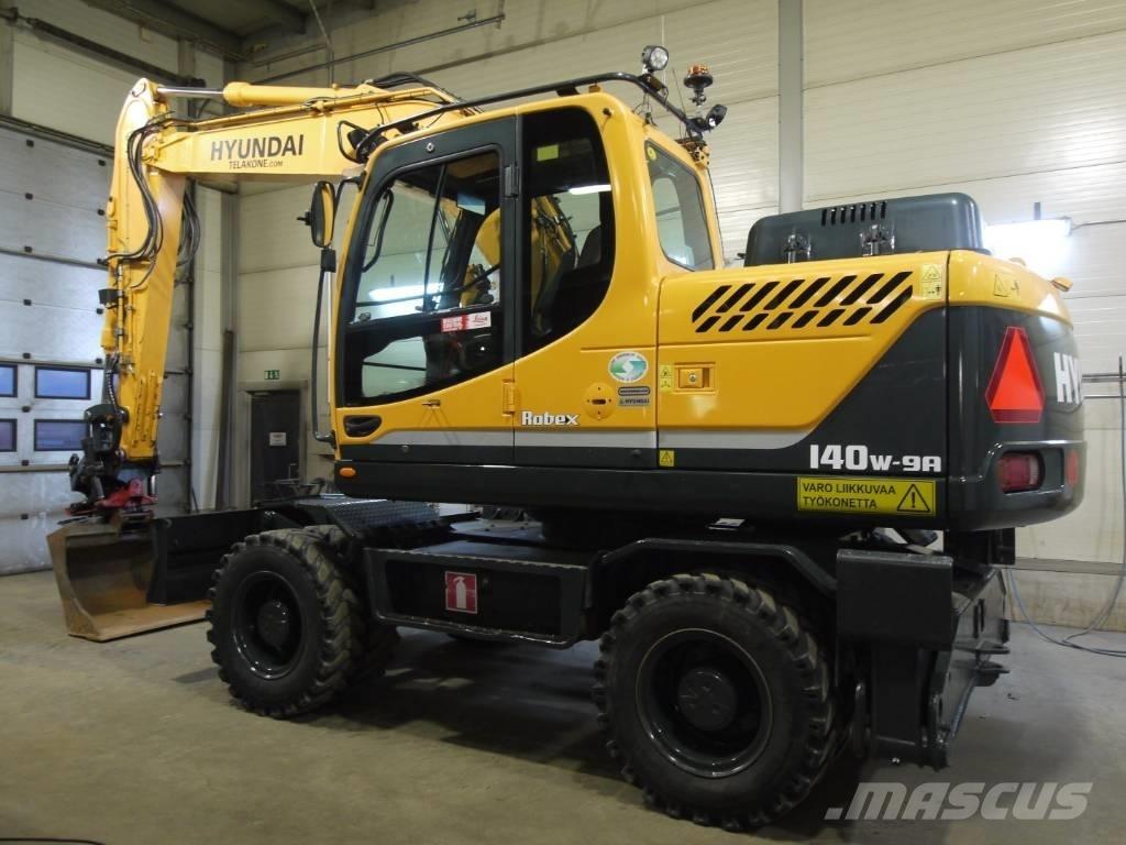 Hyundai R 140 W-9A Bagri na kolesih