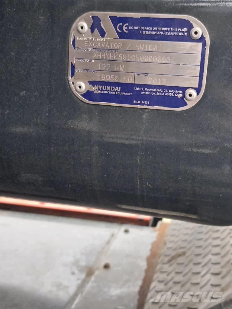 Hyundai HW 160 Bagri na kolesih