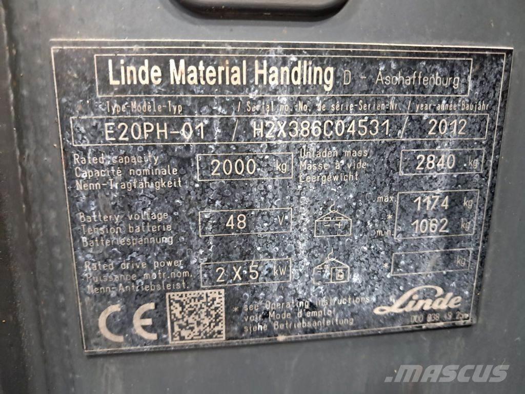Linde E20PH-01 Električni viličarji