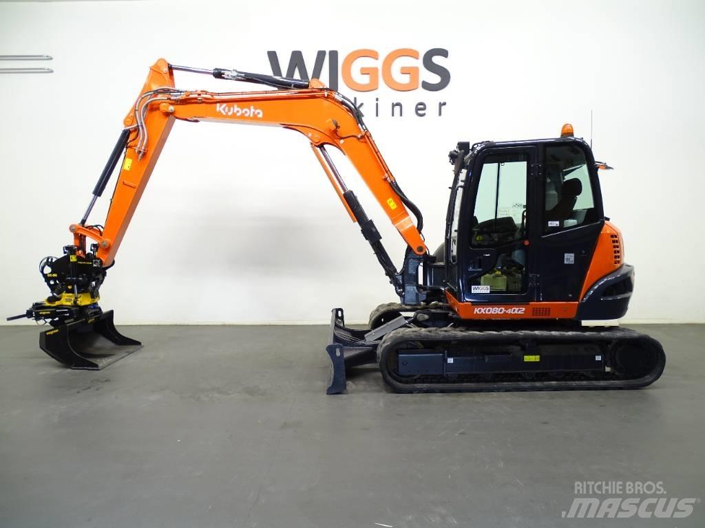 Kubota KX 080-4a Midi bagri 7t – 12t