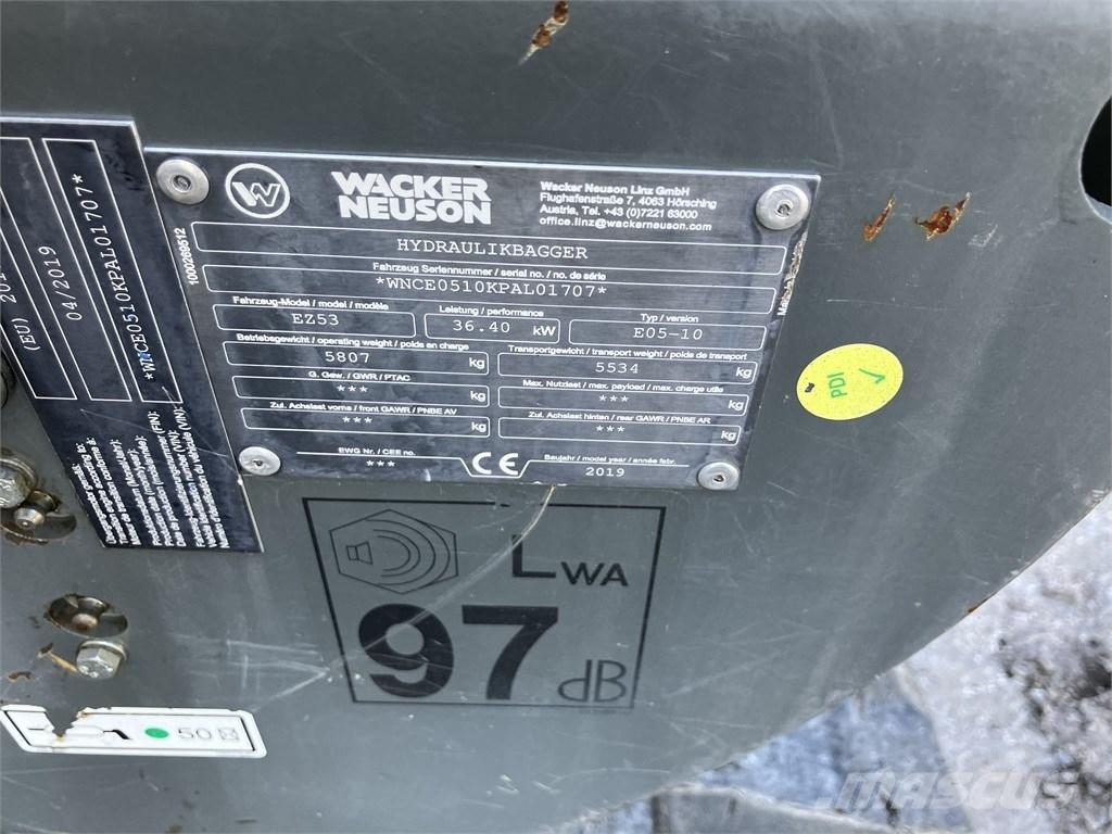 Wacker Neuson EZ 53 Mini bagri <7t