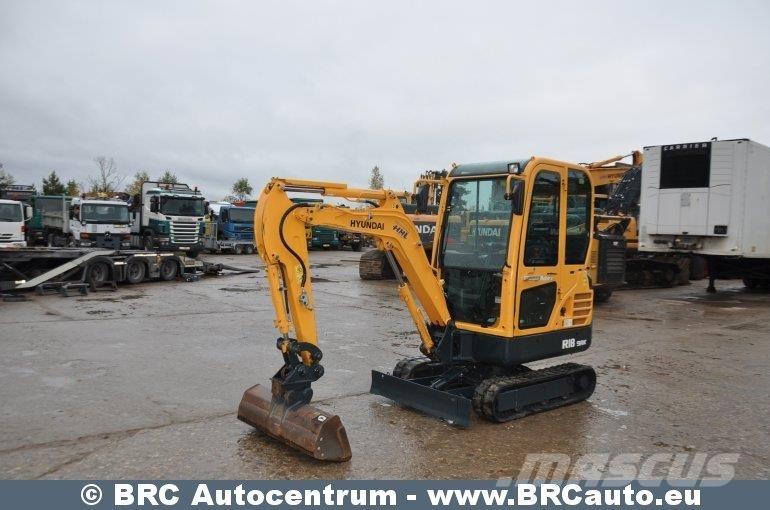 Hyundai R18-9AK Mini bagri <7t
