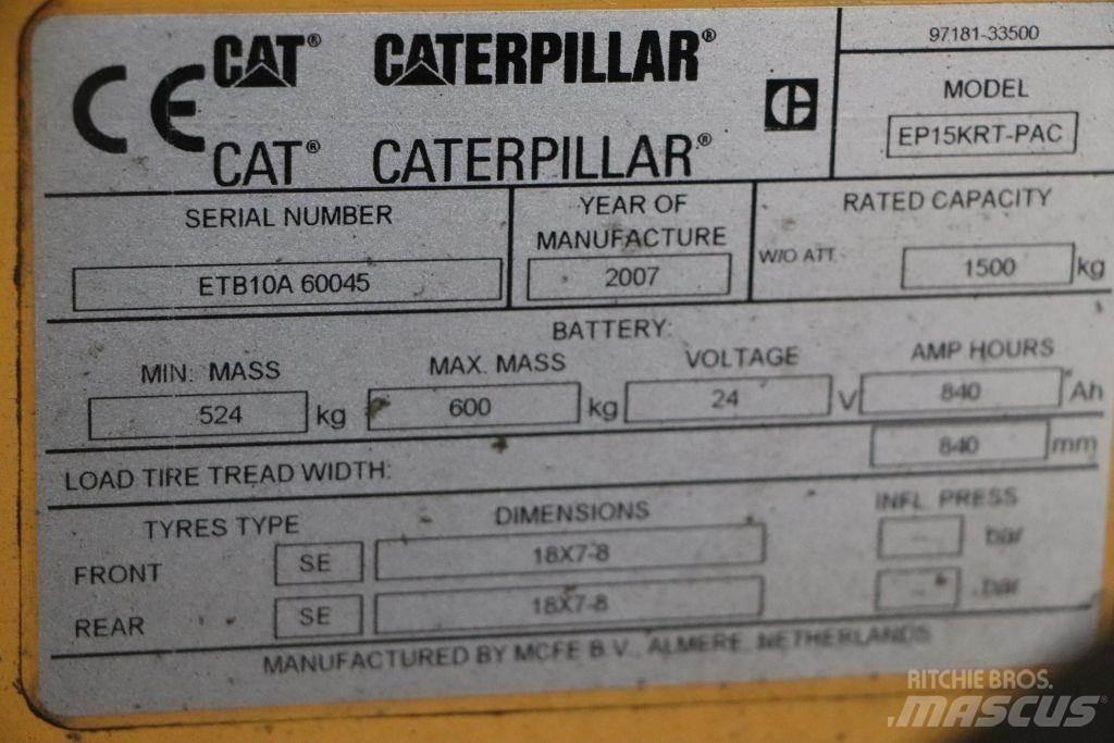 CAT EP15KRT-PAC Električni viličarji