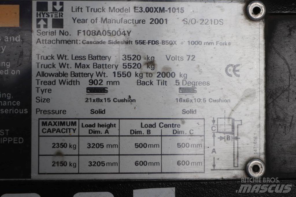 Hyster E3.00XM Električni viličarji