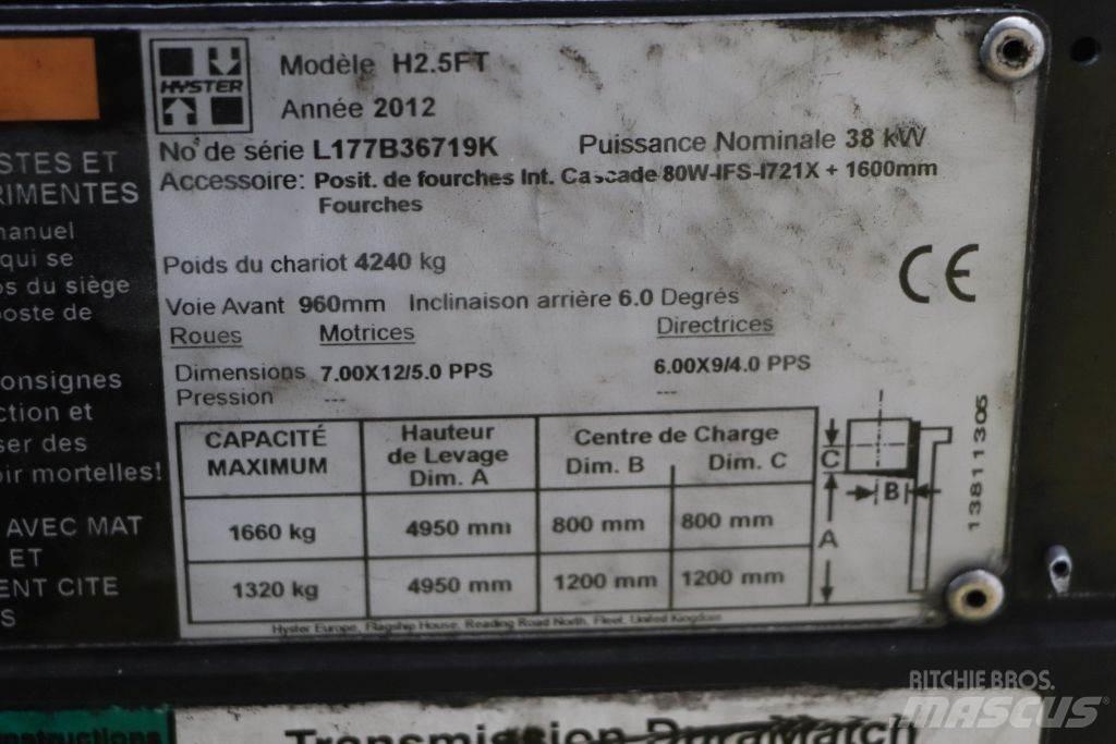 Hyster H2.5FT Plinski viličarji