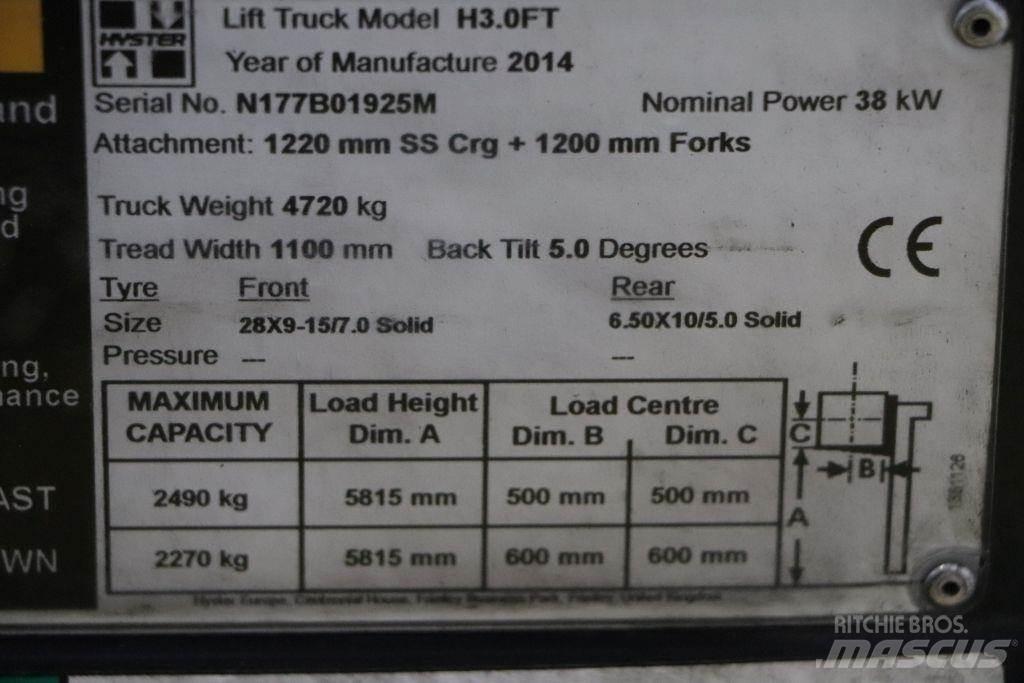 Hyster H3.0FT Plinski viličarji