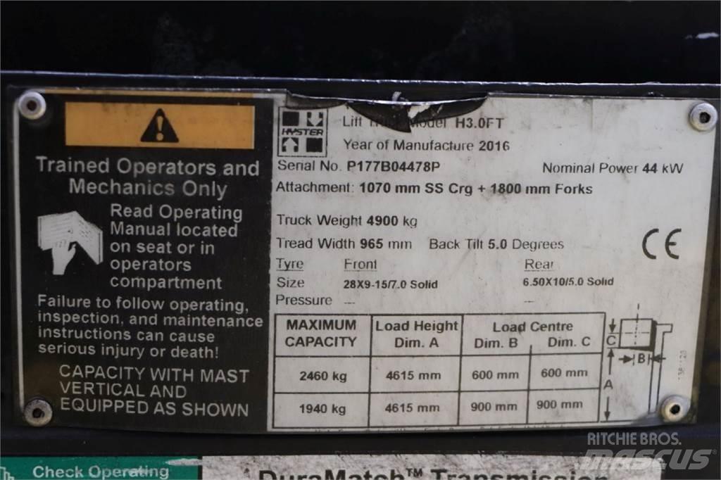 Hyster H3.0FT Plinski viličarji