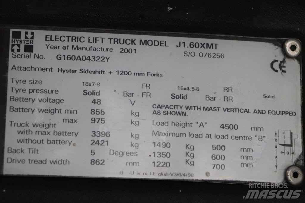 Hyster J1.60XMT Električni viličarji
