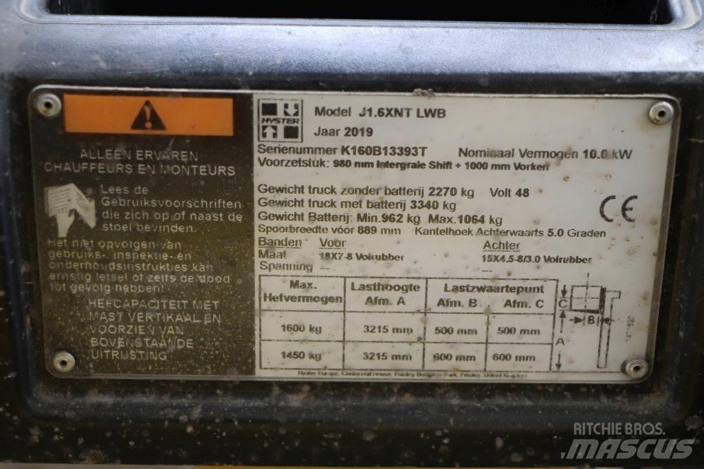 Hyster J1.6XNT Električni viličarji