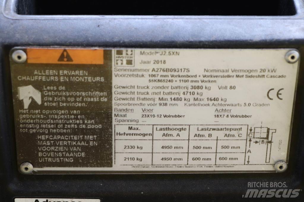 Hyster J2.5XN Električni viličarji