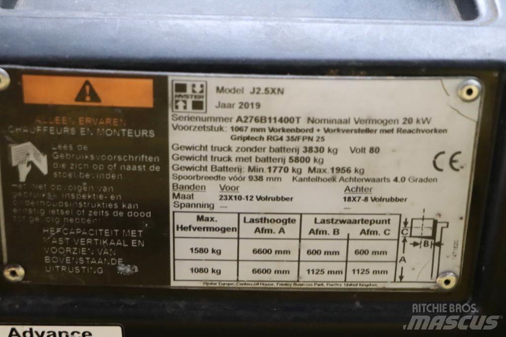Hyster J2.5XN Električni viličarji