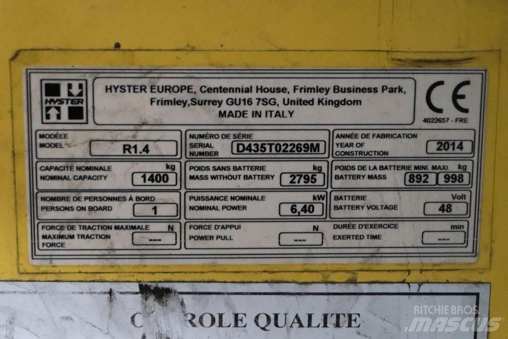 Hyster R1.4 Viličarji s pomičnim teleskopom
