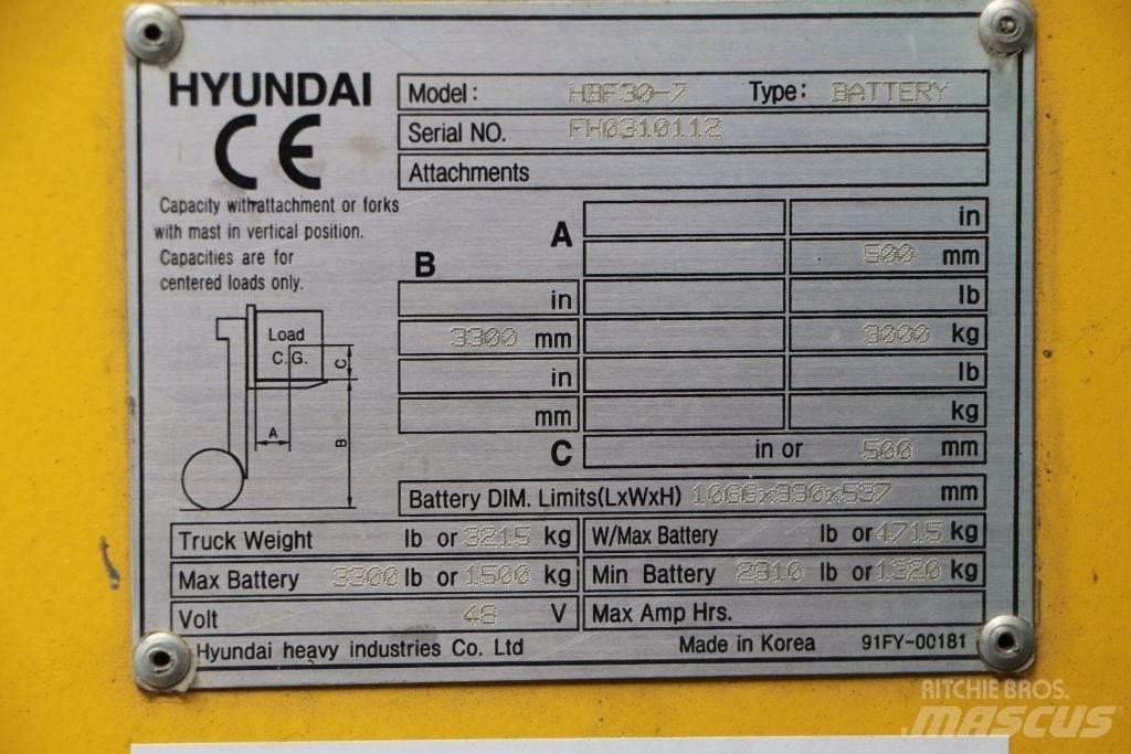 Hyundai HBF30-7 Električni viličarji
