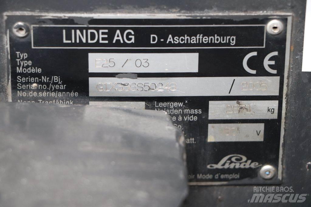 Linde E25S/03 Električni viličarji