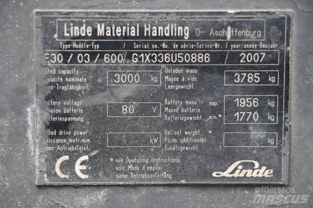 Linde E30S-03/600 Električni viličarji