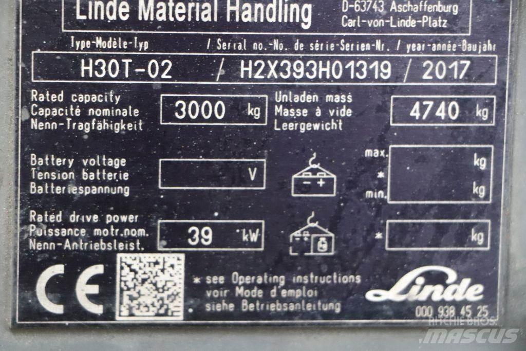 Linde H30T-02 Plinski viličarji