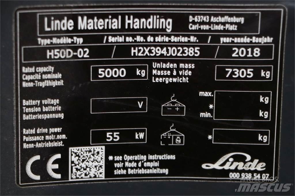 Linde H50D-02 Dizelski viličarji