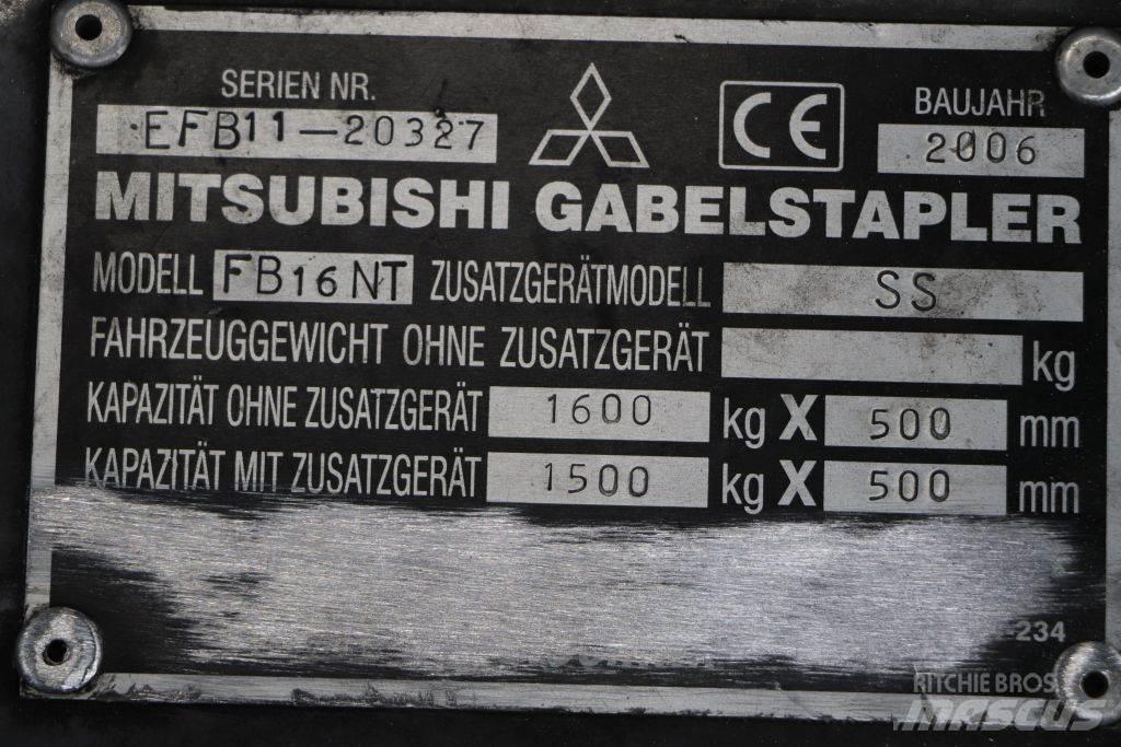 Mitsubishi FB16NT Električni viličarji