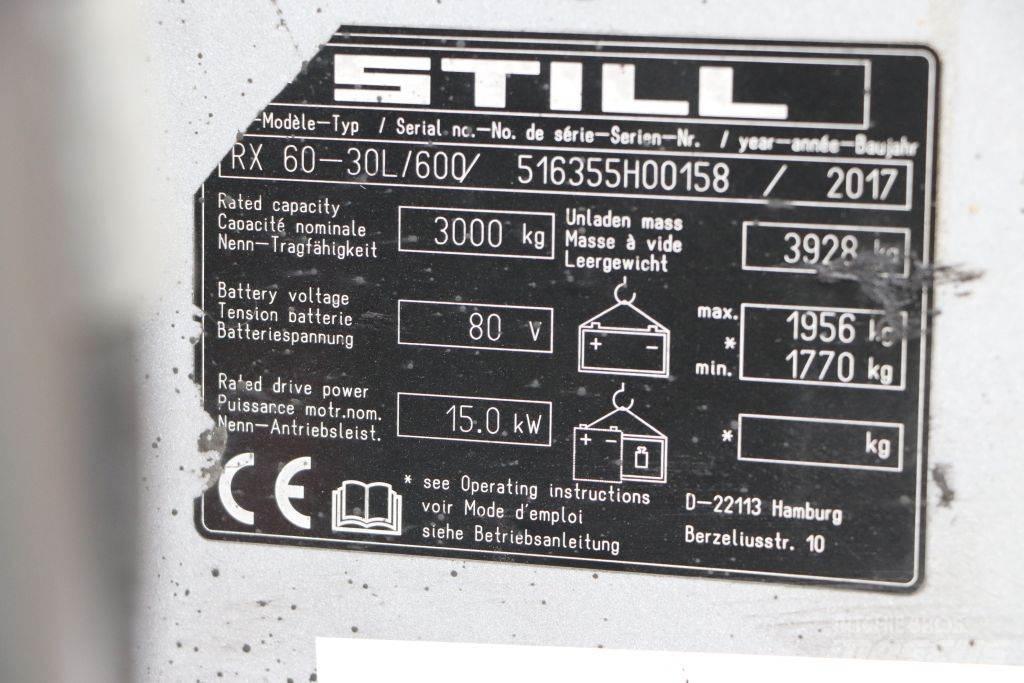 Still RX60-30L/600 Električni viličarji
