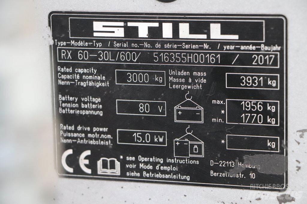 Still RX60-30L/600 Električni viličarji