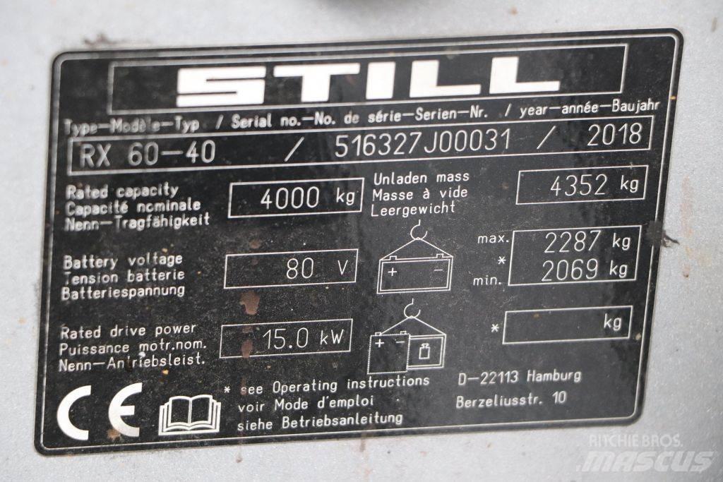 Still RX60-40 Električni viličarji